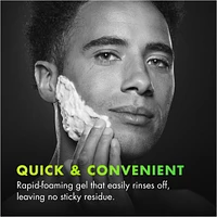Rapid Foaming Shave Gel for Men, 7 OZ