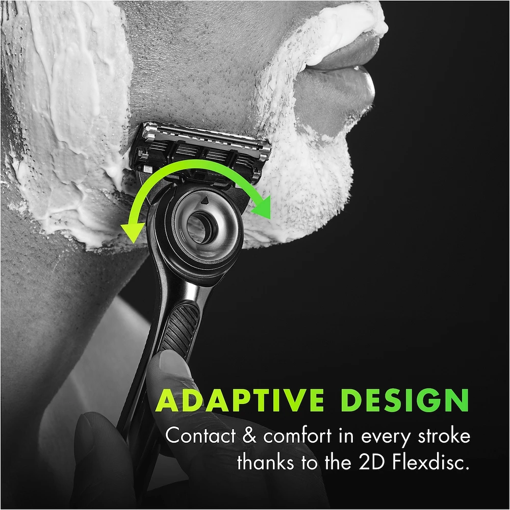 GilletteLabs with Exfoliating Bar Razor for Men - 1 Handle, 1 Razor Blade Refill