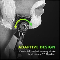 GilletteLabs with Exfoliating Bar Razor for Men - 1 Handle, 1 Razor Blade Refill