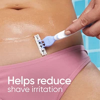 Gillette Women's Disposable Razors for Pubic Hair and Skin, 4ct