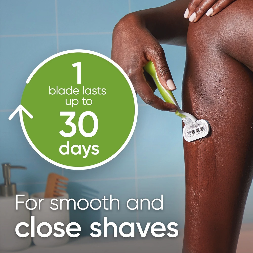Venus Extra Smooth Women's Handle + 2 Razor Blade Refills + Satin Care Ultra Sensitive Shave Gel, 7oz, Includes Travel Cart Cover