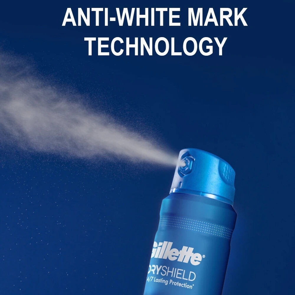 Antisudorifique et désodorisant en aérosol Gillette pour hommes