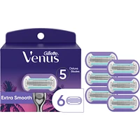 Miami Midnight Extra Smooth Sensitive Women's Razor Refills, 6 ct