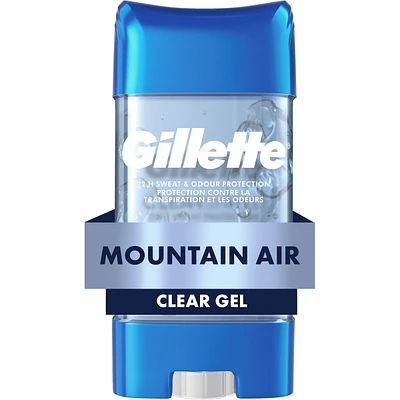 Clear Gel Antiperspirant and Deodorant for Men Mountain Air Scent