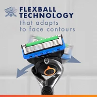 Rasoir  ProGlide pour hommes, 1 manche de rasoir, 2 cartouches de rechange, manche de rasoir Flex-pivot et lame de précision pour hommes