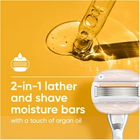 Venus MoistureGlide Women's Razor Blades, With Built-in Shave Gel Bars