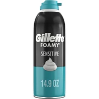 Gillette Foamy Sensitive Shave Foam For Men, Sensitive Skin, 14.9oz