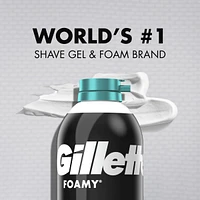 Gillette Foamy Sensitive Shave Foam For Men, Sensitive Skin, 14.9oz