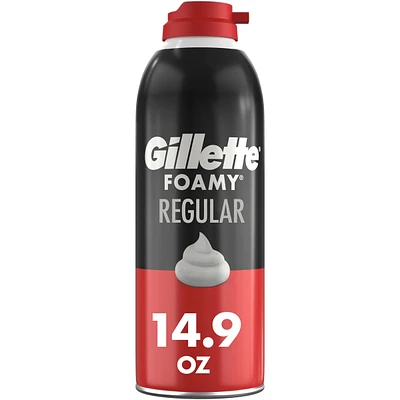 Mousse à raser pour hommes Gillette Foamy originale, parfum Original, 507 g (14,9 oz)