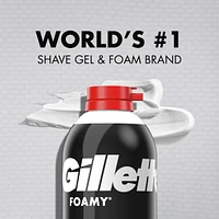 Mousse à raser pour hommes Gillette Foamy originale, parfum Original, 507 g (14,9 oz)