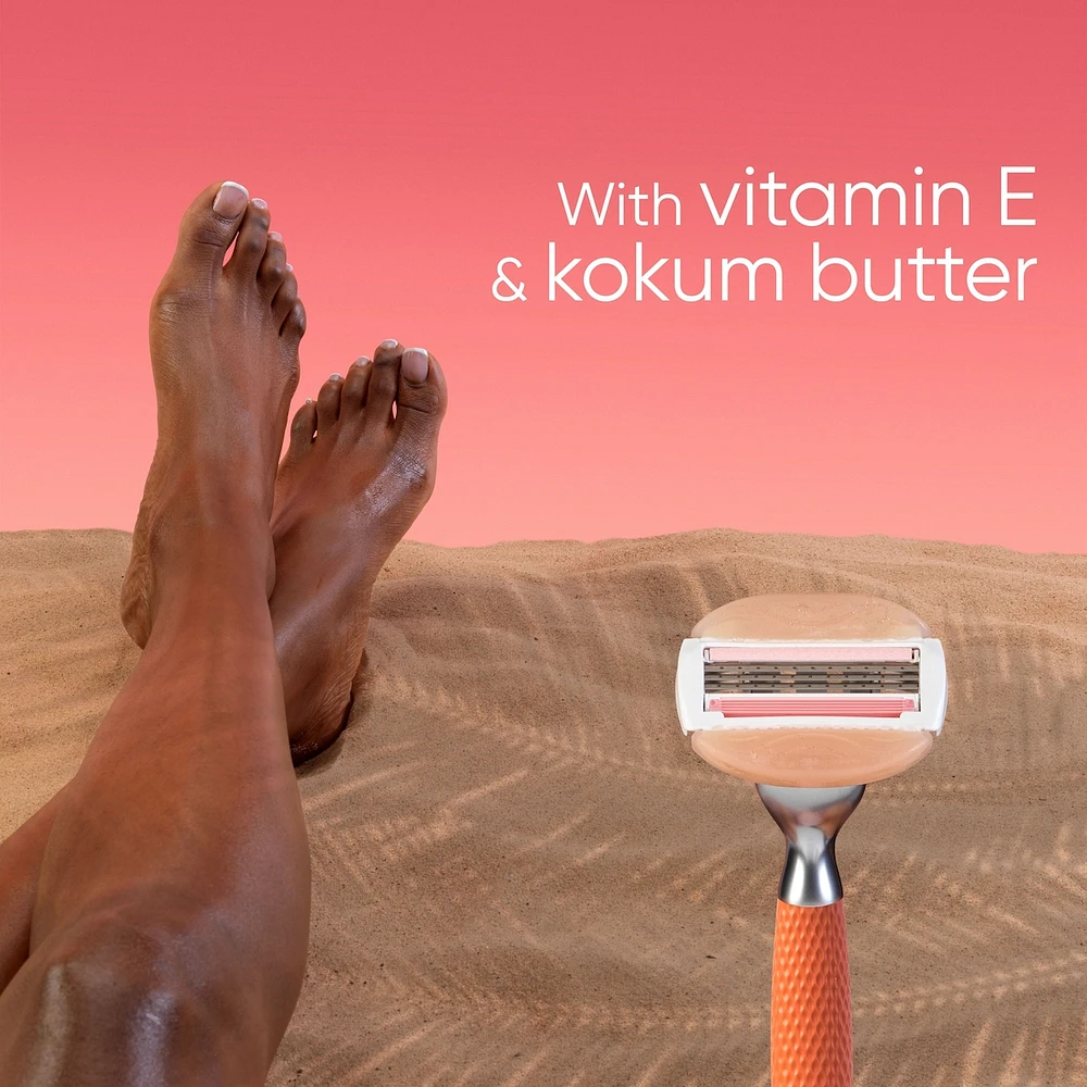Venus Miami Sunset Comfortglide, Women's Razor Refills, 6 ct