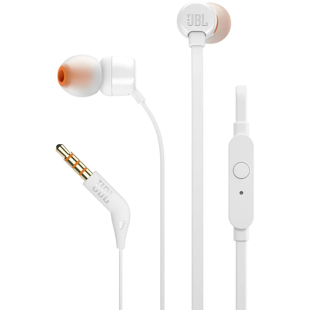 JBL T110 - In-Ear Headphones - White