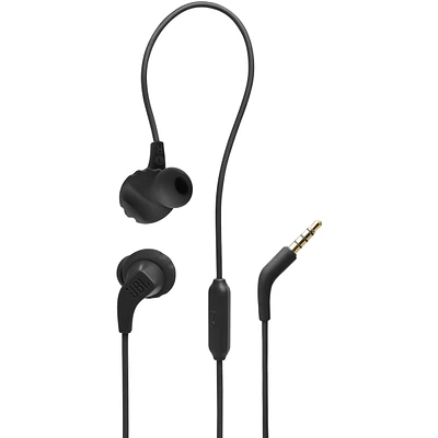 JBL Endurance Run 2 Waterproof Wired Sports In-Ear Headphones - Black