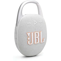JBL Clip 5 Ultra-Portable Waterproof Speaker - White