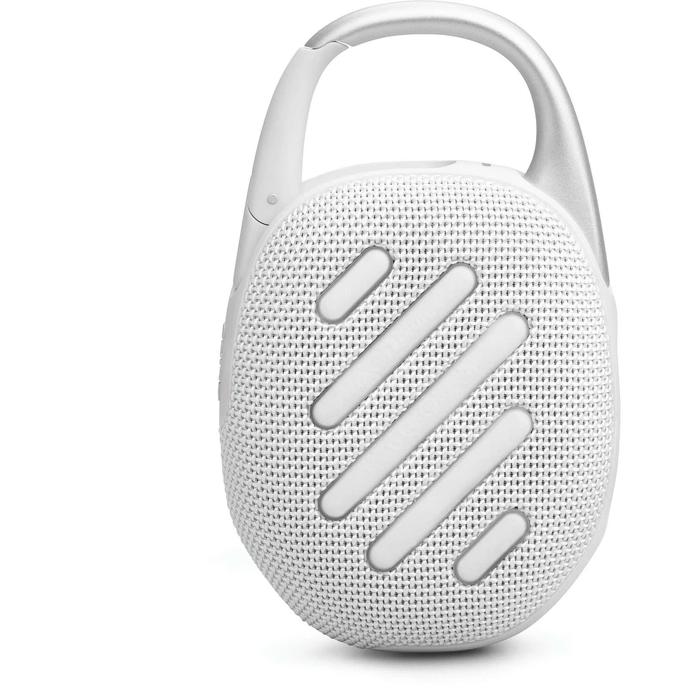 JBL Clip 5 Ultra-Portable Waterproof Speaker - White