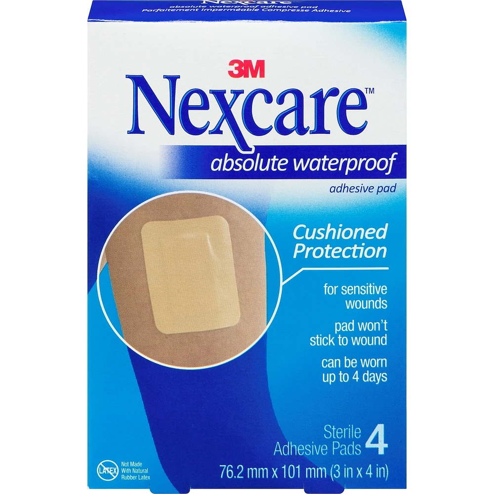 Nexcare™ Absolute Waterproof Adhesive Pad, AWP-34-CA