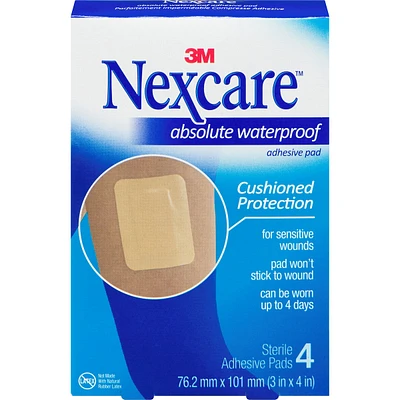 Nexcare™ Absolute Waterproof Adhesive Pad, AWP-34-CA