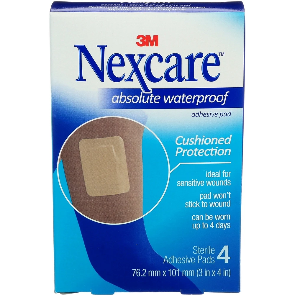 Nexcare™ Absolute Waterproof Adhesive Pad, AWP-34-CA