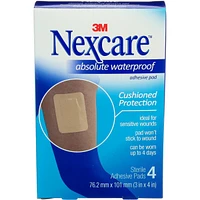 Nexcare™ Absolute Waterproof Adhesive Pad, AWP-34-CA