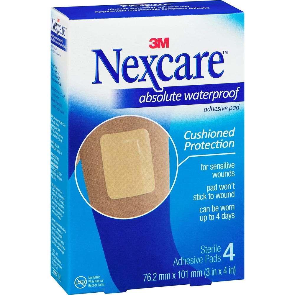 Nexcare™ Absolute Waterproof Adhesive Pad, AWP-34-CA