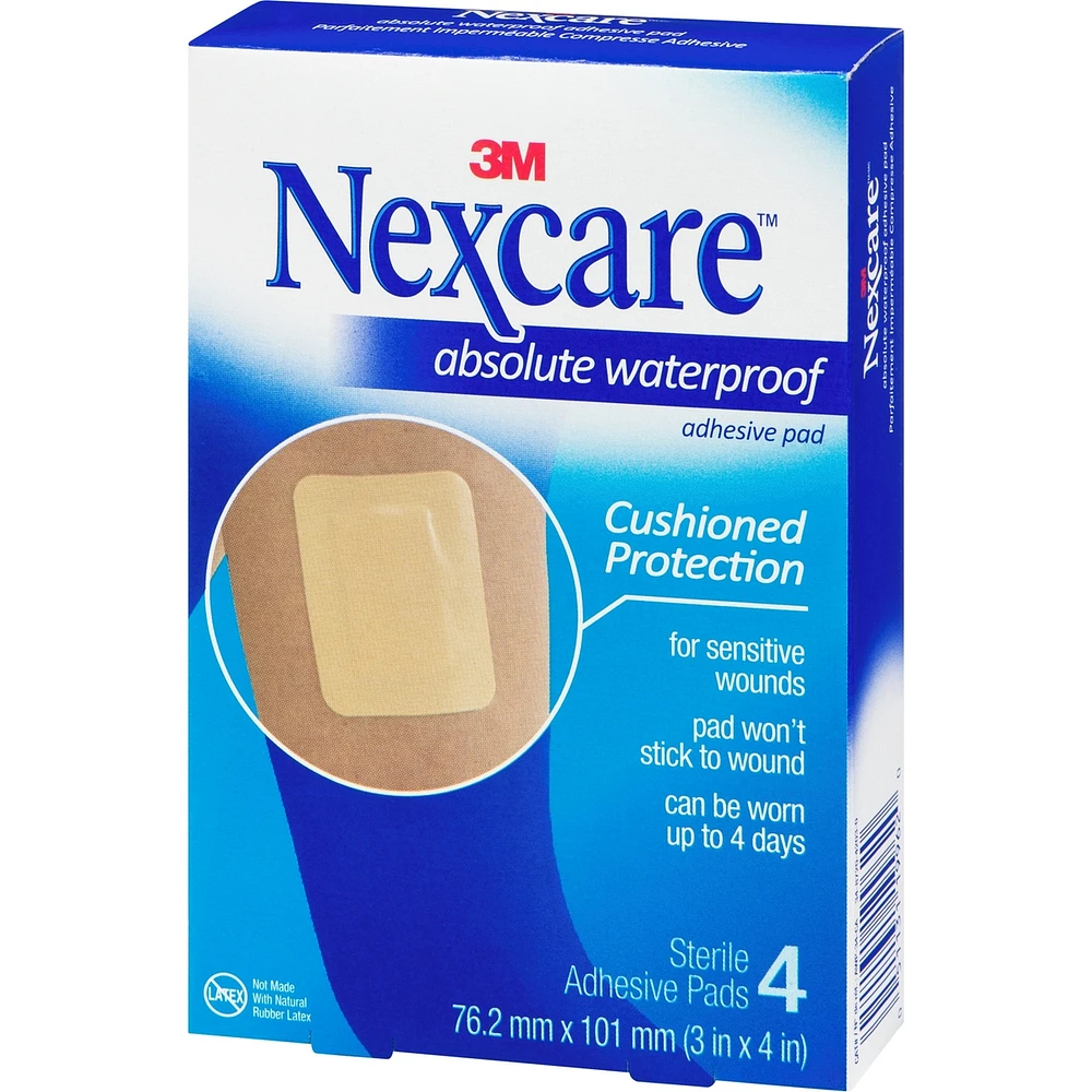 Nexcare™ Absolute Waterproof Adhesive Pad, AWP-34-CA