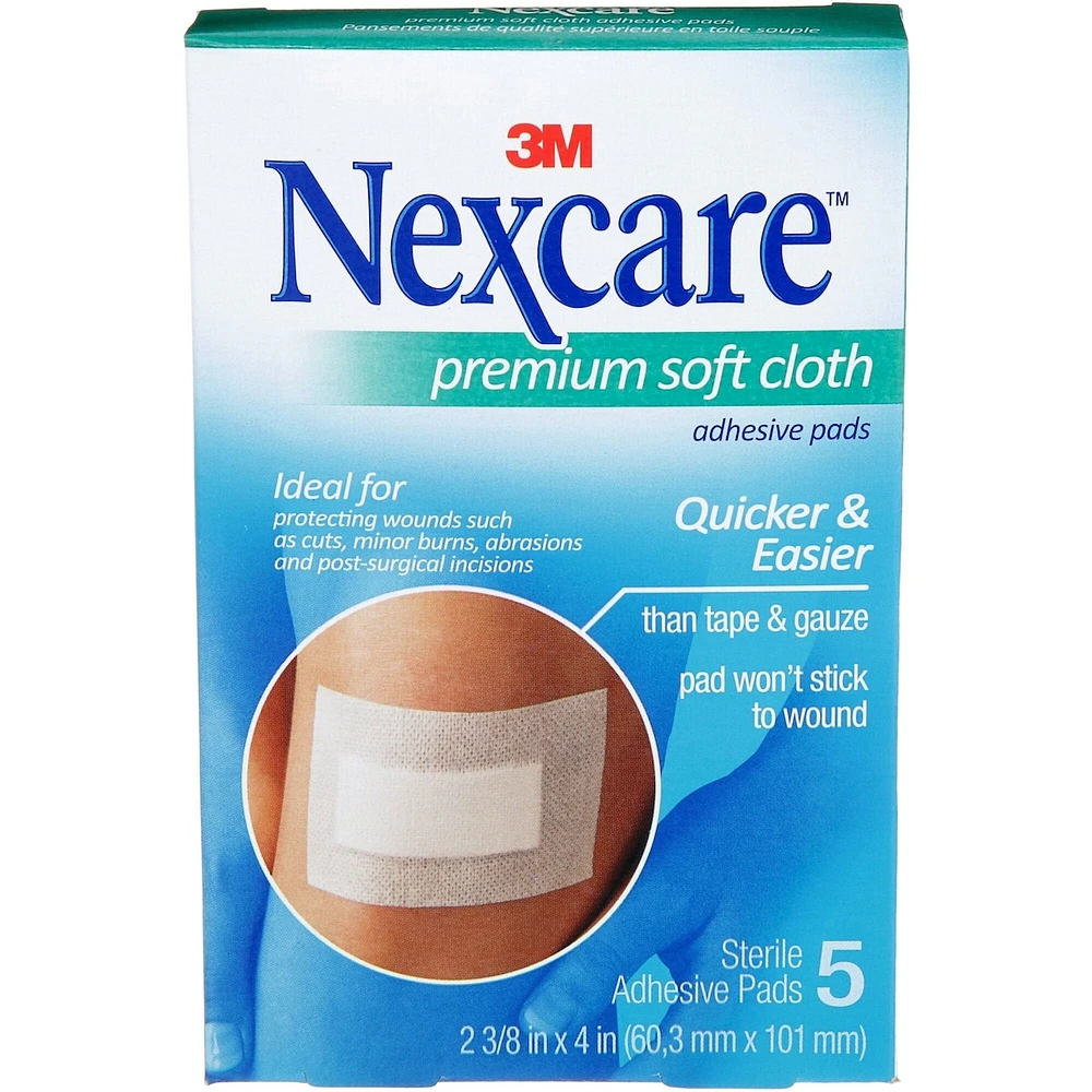 Nexcare™ Premium Soft Cloth Adhesive Pads, H3564-CA