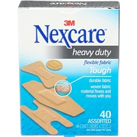 Nexcare™ Heavy Duty Fabric Bandages, Ast. Sizes, 40 pk