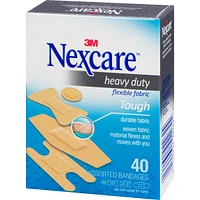 Nexcare™ Heavy Duty Fabric Bandages, Ast. Sizes, 40 pk