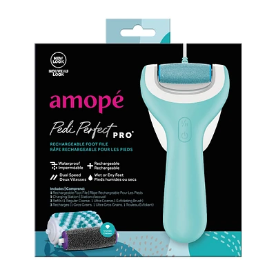 Amope® Pedi Perfect™ Pro Rechargeable Foot File