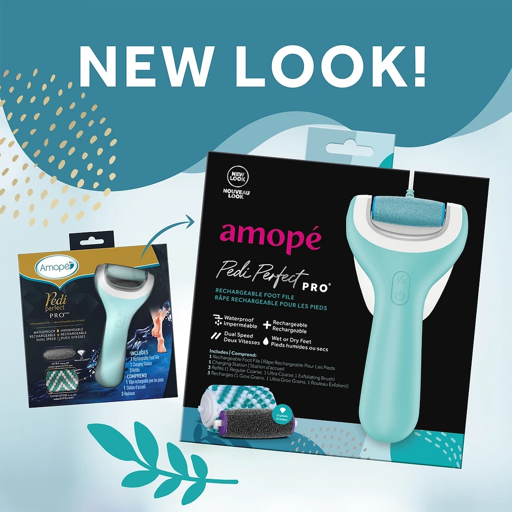 Amope® Pedi Perfect™ Pro Rechargeable Foot File