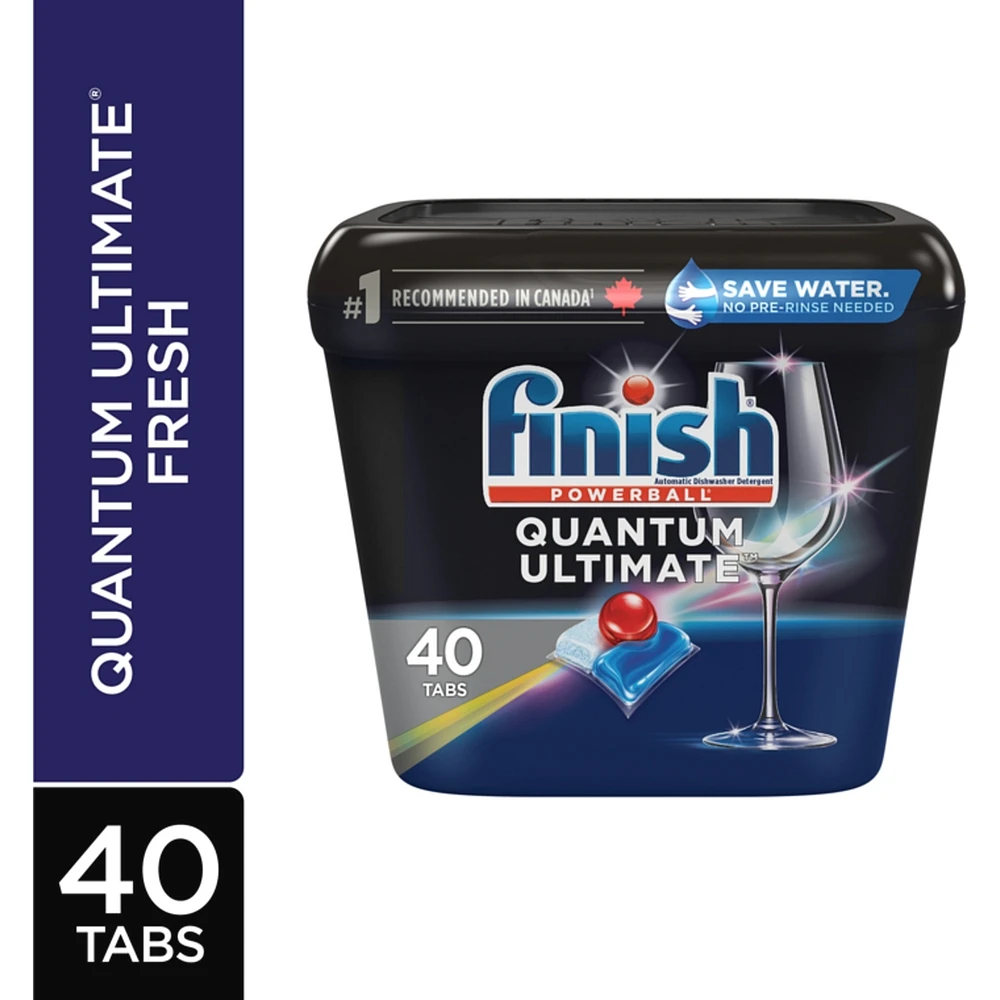 Dishwasher Detergent Pods, Quantum Ultimate, Fresh, 40 Tablets