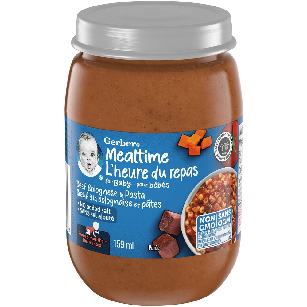Mealtime Purée Beef Bolognese And Pasta Jar