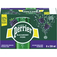 Blackberry Carbonated Natural Spring Water with Natural Flavour, No Calories, No Sweeteners, No Sodium, Can