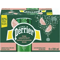 Pink Grapefruit Carbonated Natural Spring Water with Natural Flavour, No Calories, No Sweeteners, No Sodium, Can