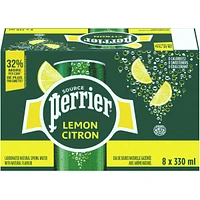 Lemon Carbonated Natural Spring Water with Natural Flavour, No Calories, No Sweeteners, No Sodium, Can