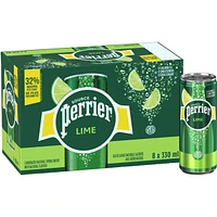 Lime Carbonated Natural Spring Water with Natural Flavour, No Calories, No Sweeteners, No Sodium, Can