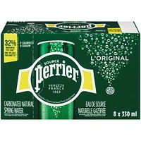 Original Carbonated Natural Spring Water, No Calories, No Sweeteners, No Sodium, Can
