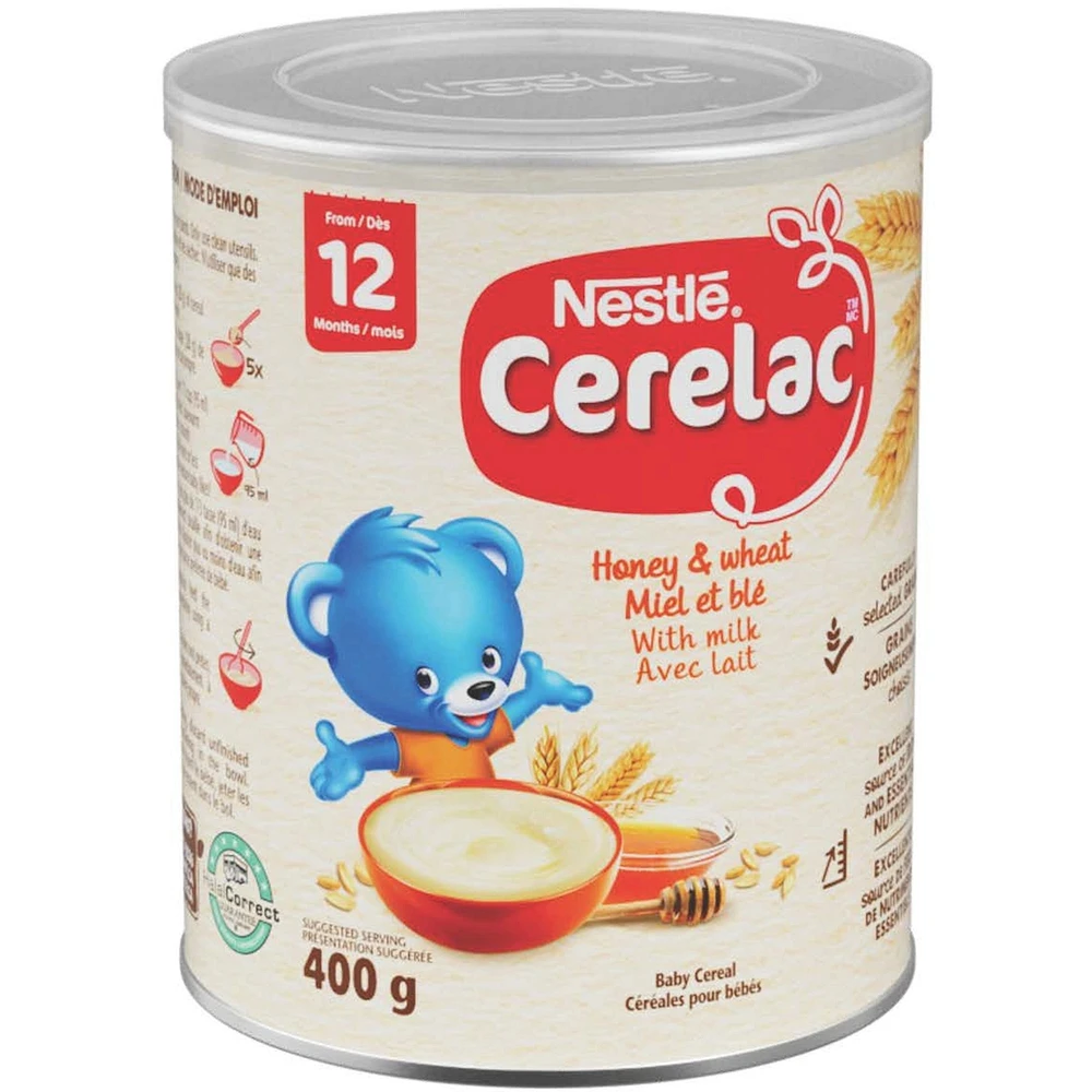 Honey & Wheat With Milk Baby Cereal, 400gx6