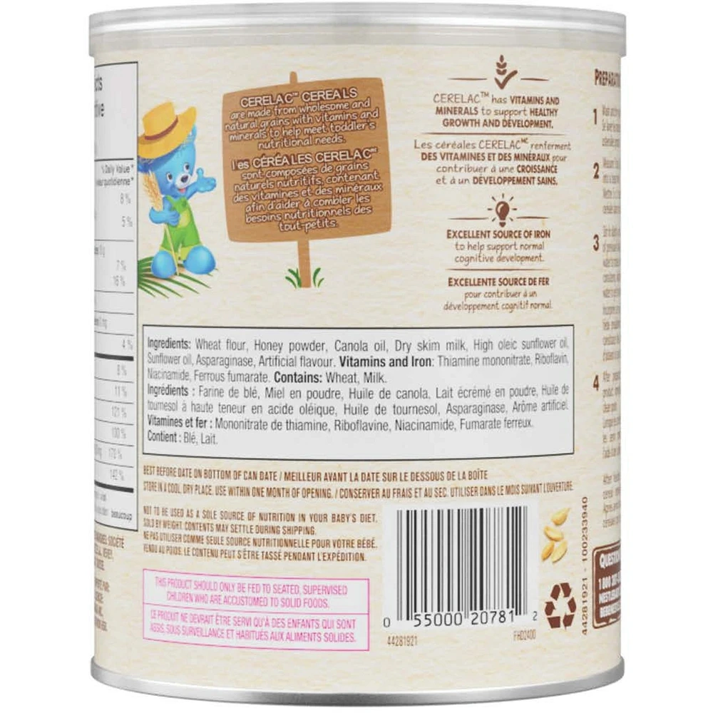 Honey & Wheat With Milk Baby Cereal, 400gx6