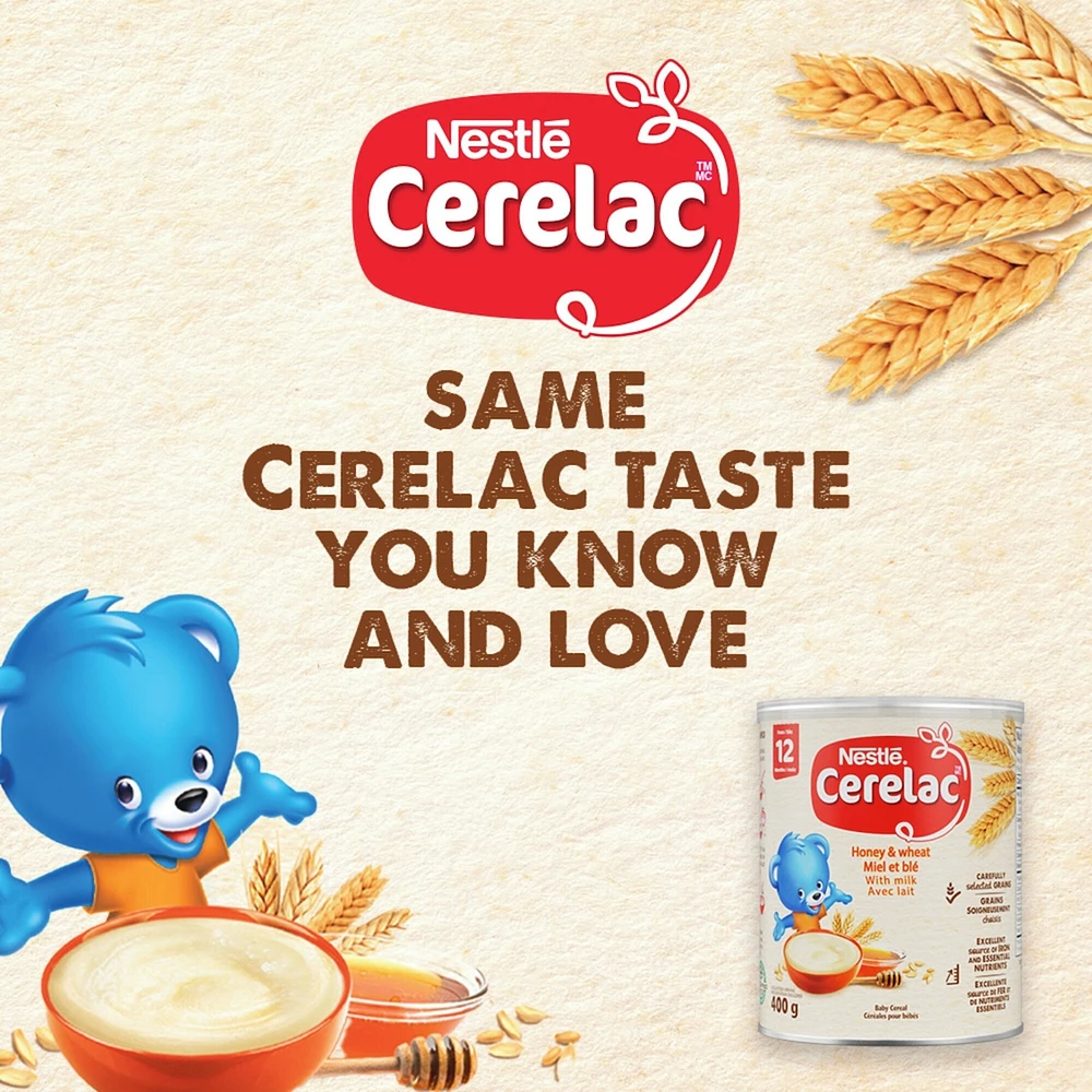 Honey & Wheat With Milk Baby Cereal, 400gx6