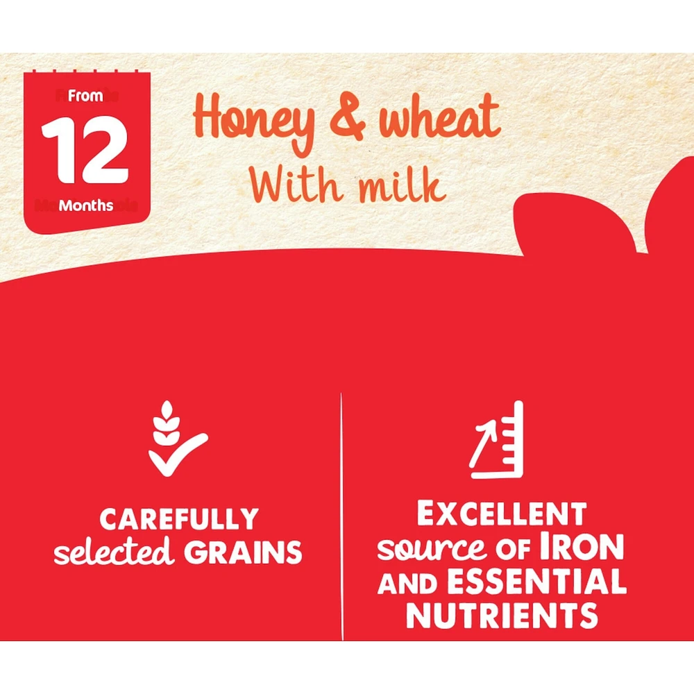 Honey & Wheat With Milk Baby Cereal, 400gx6