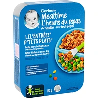 LIL' ENTRÉES Pasta Stars In Meat Sauce With Mixed Vegetables
