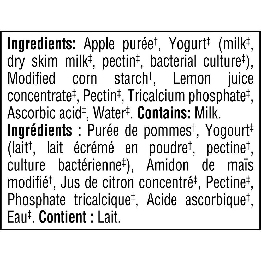 Apple Yogurt Purée, For Babies Pouch