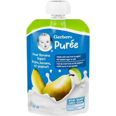 Pear Banana Yogurt Purée Pouch