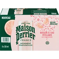 Forever Grapefruit, Sparkling Water Beverage, Natural Grapefruit Flavour, No Calories, No Sweeteners, No Sodium