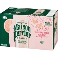 Forever Grapefruit, Sparkling Water Beverage, Natural Grapefruit Flavour, No Calories, No Sweeteners, No Sodium
