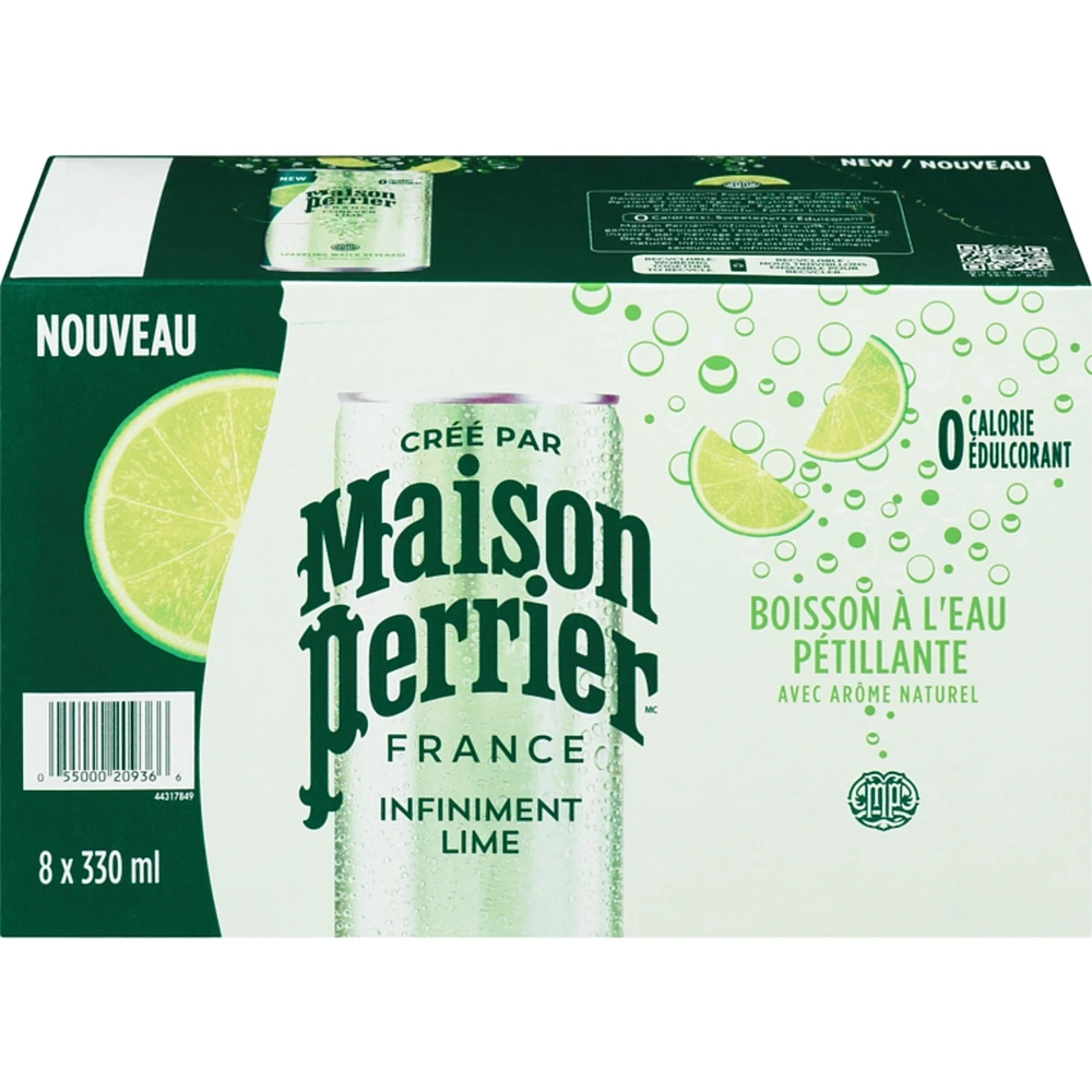 Forever Lime, Sparkling Water Beverage, Natural Lime Flavour, No Calories, No Sweeteners, No Sodium