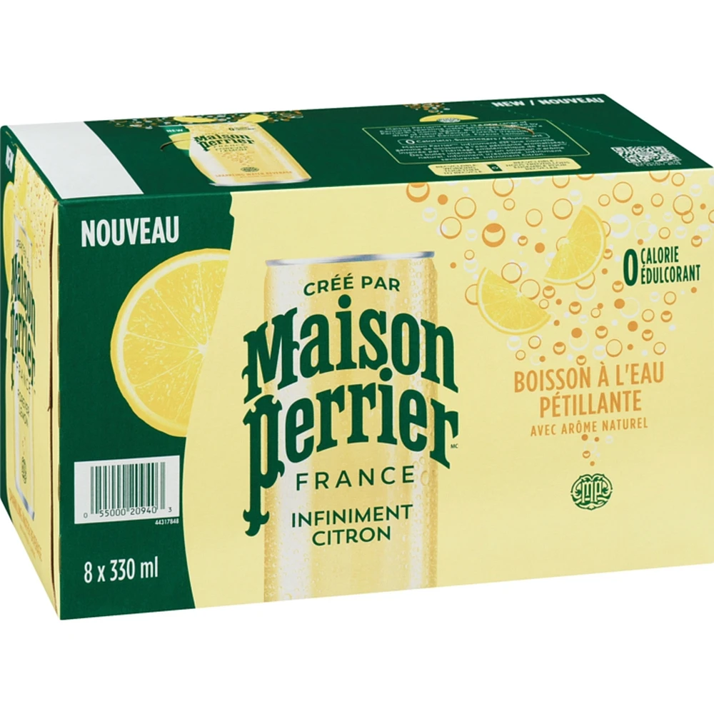 Infiniment Citron, boisson Ã  lâ€™eau pÃ©tillante