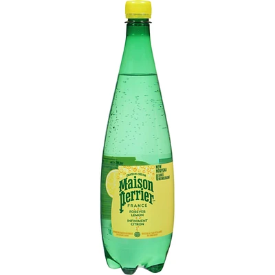 Forever Lemon, Sparkling Water Beverage, Natural Lemon Flavour, No Calories, No Sweeteners, No Sodium, Sourced & Bottled In France
