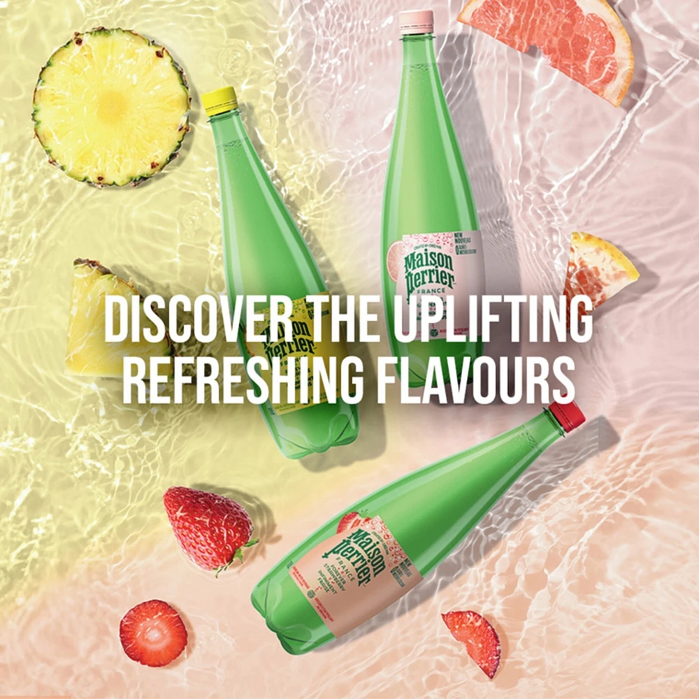 Forever Lemon, Sparkling Water Beverage, Natural Lemon Flavour, No Calories, No Sweeteners, No Sodium, Sourced & Bottled In France